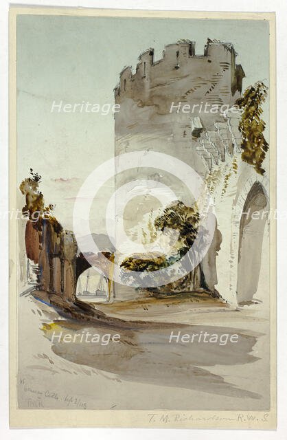 Conway Castle, 1849. Creator: Thomas Miles Richardson II.