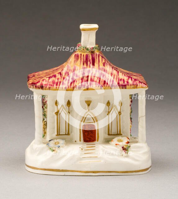 Incense Burner, Staffordshire, c. 1830. Creator: Staffordshire Potteries.
