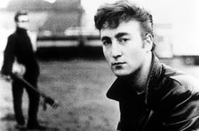 John Lennon during one of the The Beatles' tour of Hamburg, 1960-62.Artist: Yoko Ono