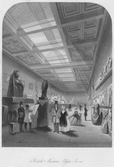 'British Museum, - Elgin Room', c1841. Artists: Henry Melville, Edward Radclyffe, William Radclyffe.