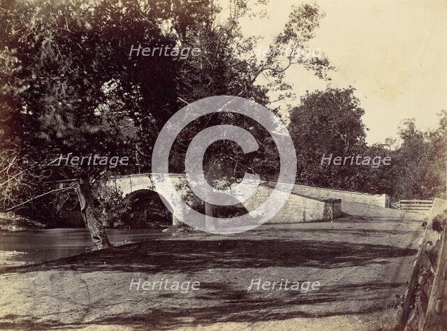 Burnside Bridge, Across the Antietam, near Sharpsburg, No. 1, September 1862, 1862. Creator: Alexander Gardner.