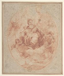The Virgin and Child Holding Scapulars, 1712-93. Creator: Attributed to Francesco Guardi.