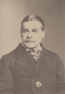 Portrait of the Composer Sir Arthur Sullivan (1842-1900), 1880s. Creator: Photo studio Elliott & Fry, London  .