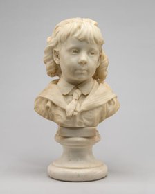 Portrait of a Young Boy (Henry Ebenezer Bingham?), 1871/1879. Creator: Jules Dalou.
