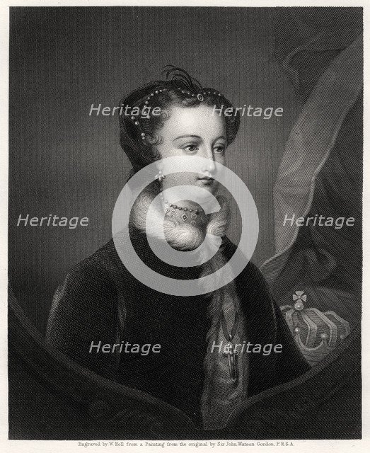 Mary Stuart, Queen of the Scots, 19th century. Artist: W Holl