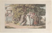 Fortune-telling, from "The Vicar of Wakefield", May 1, 1817., May 1, 1817. Creator: Thomas Rowlandson.