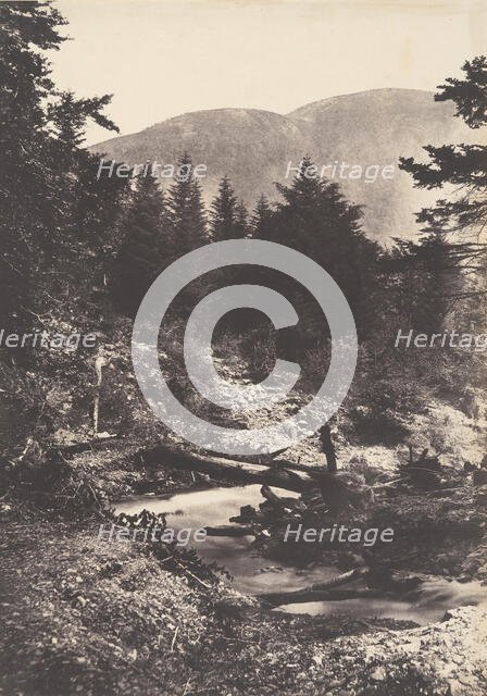 Torrent de la cascade des Demoiselles, Bagnères de Luchon., 1853. Creator: Joseph Vigier.