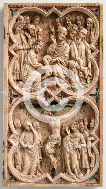 Painted Diptych, French or North Spanish, ca. 1340-60. Creator: Unknown.