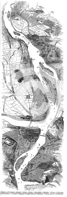 Panorama of the Rhine, 1845. Creator: Unknown.
