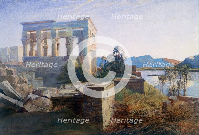 'Philae, Egypt', 19th century. Artist: Robert Dighton