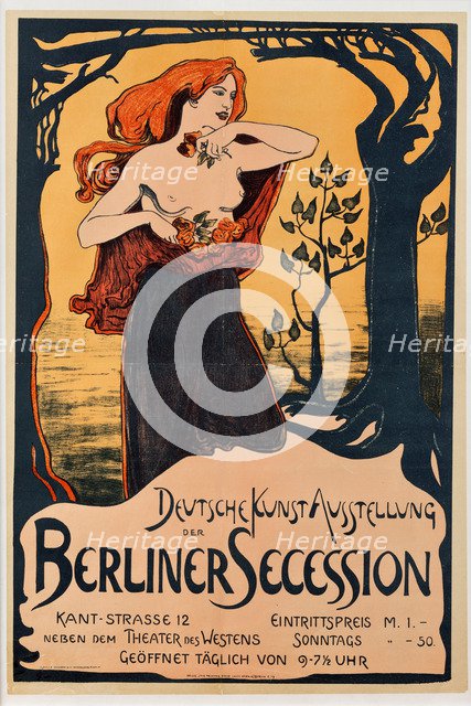 Poster for the Berlin Secession Exhibition, 1899.