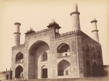 Akbar's Tomb at Sikandra, India, 1860s-70s. Creator: Unknown.