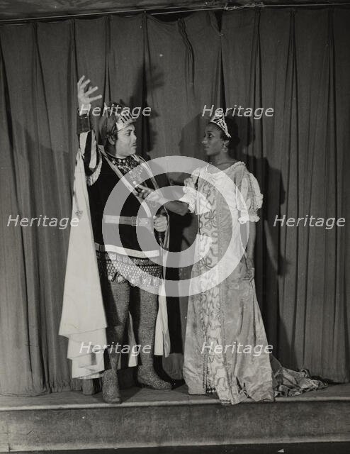 Parker Watkins as Manrico and Mattie Washington as Leonora, (1936 - 1938?). Creator: Eagle Ezzes & Mipaas.