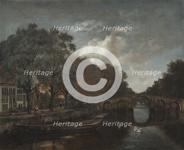 Herengracht, Amsterdam, c. 1661. Creator: Jan Wijnants (Dutch, 1635-1684).