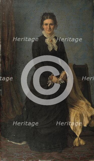 Kammerherreinde Caroline Amalie Meldahl, née Ræder, 1881. Creator: Jorgen Pedersen Roed.