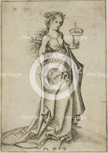 The Second Wise Virgin, n.d. Creator: Martin Schongauer.