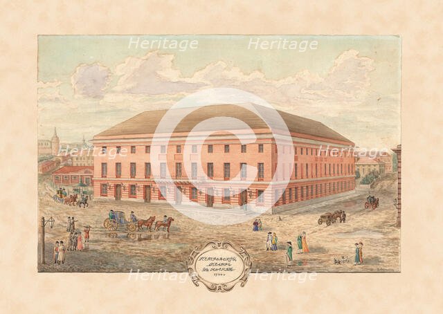 The Petrovsky Theatre in Moscow in 1780. Creator: Anonymous.