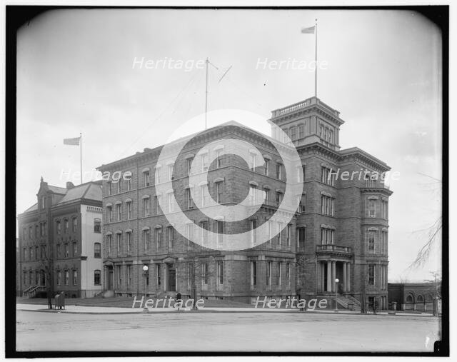 U.S. Public Health Service building, B St., SE, between 1910 and 1920. Creator: Harris & Ewing.