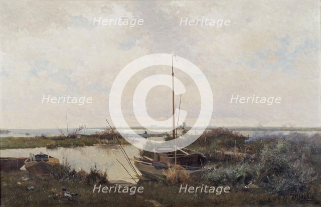 River landscape, 1882. Creator: Tholen, Willem Bastiaan (1860-1931).