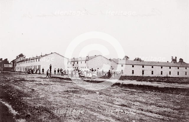 Barracks at Alexandria, Virginia, 1861-65. Creator: Unknown.
