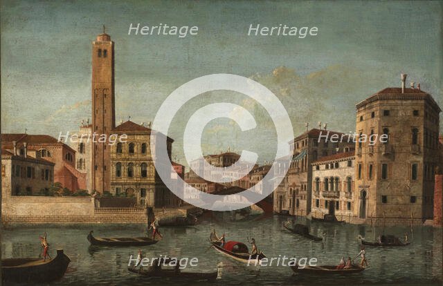 Scene on the Grand Canal, Venice, 18th century. Creator: Unknown.