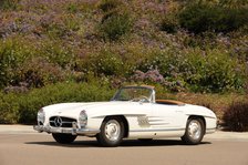 Mercedes Benz 300 SL roadster 1958. Artist: Simon Clay.