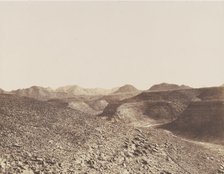 Nubie, Environs d'Ibrim, Chaine Arabique - Vue d'un Ravin, 1851-52. Creator: Félix Teynard.