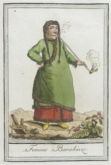Costumes de Différents Pays, 'Femme Barabinze', c1797. Creator: Jacques Grasset de Saint-Sauveur.