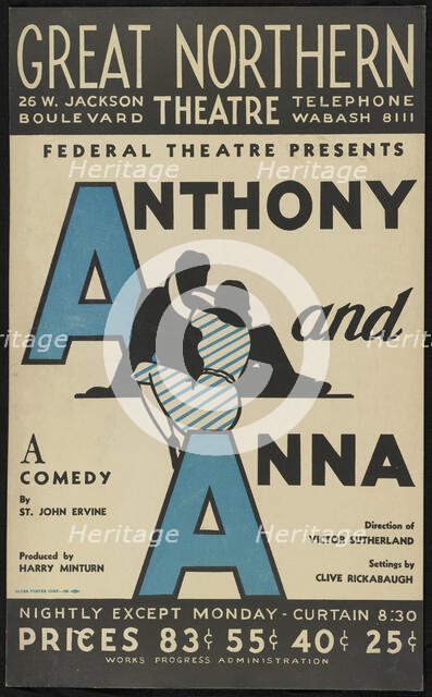 Anthony and Anna, Chicago, 1938. Creator: Unknown.