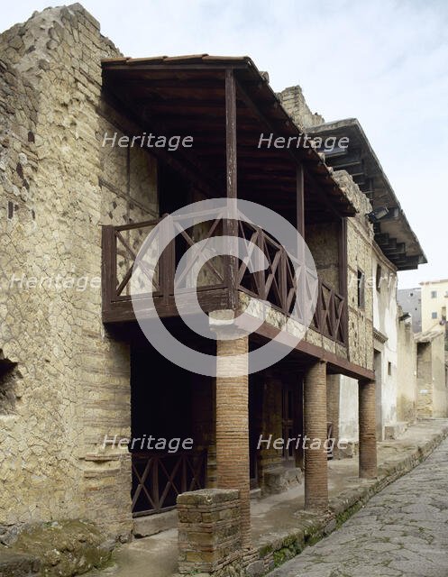 House of the Opus Craticium or Casa a Graticcio, Herculaneum, Italy, 2002. Creator: LTL.