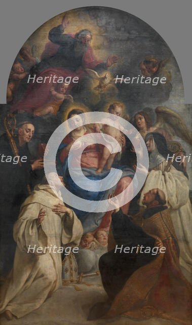 Lactatio of Saint Bernard of Clairvaux, 1649-1669. Creator: Gaspar de Crayer.