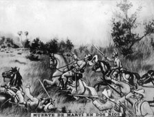 Death of Marti in the Battle of  Two Rivers, (1895), 1920s. Artist: Unknown