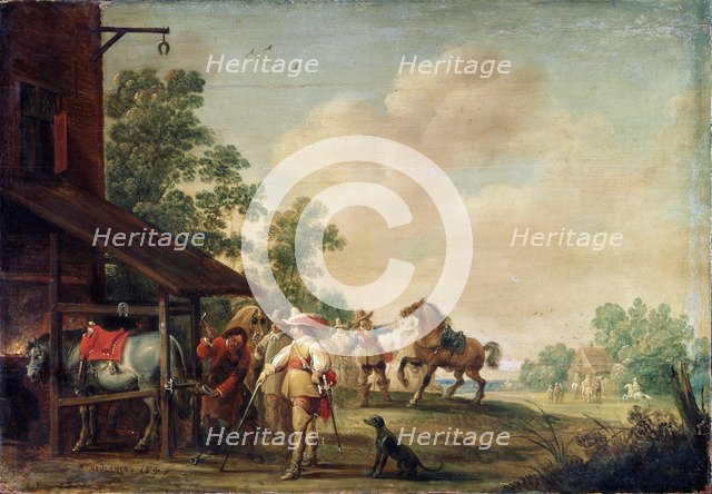 'A Forge', 1648. Artist: Pieter Meulener