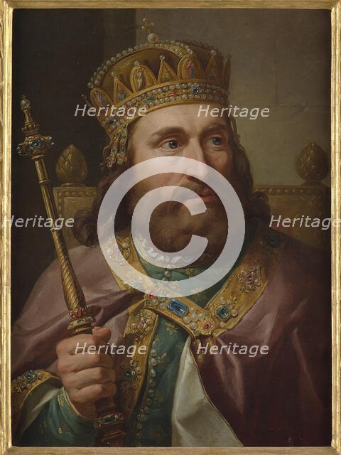 Portrait of Louis I of Hungary (1326-1382), 1768-1771. Creator: Bacciarelli, Marcello (1731-1818).