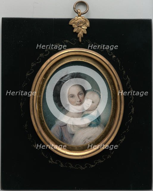 Mrs. Charles Willson Peale (Rachel Brewer) and Baby Eleanor, 1790. Creator: Charles Willson Peale.