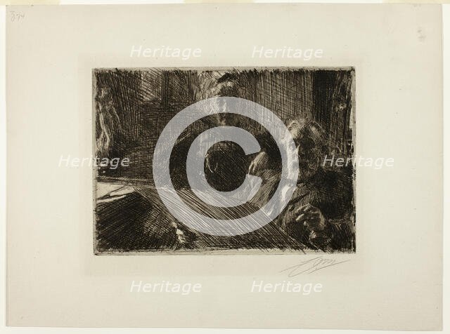 Mr. and Mrs. Fürstenberg, 1895. Creator: Anders Leonard Zorn.