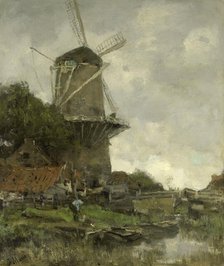 The Windmill, c.1880-c.1886. Creator: Jacob Henricus Maris.