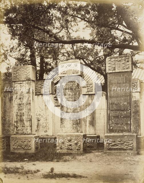 Forest of Steles, 1860. Creator: Felice Beato.