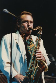 Stan Getz, North Sea Jazz Festival, The Hague, Holland, 1990. Creator: Brian Foskett.