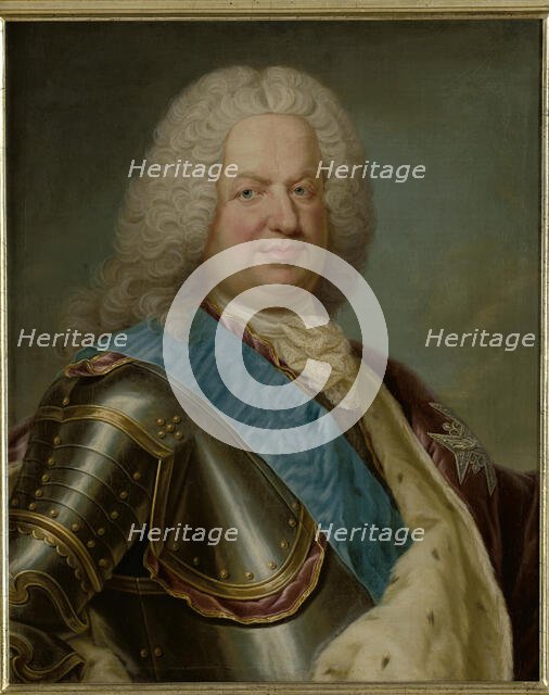 Portrait of Stanislaus Leszczynski (1677-1766), between 1725-1750. Creator: Jean Girardet.