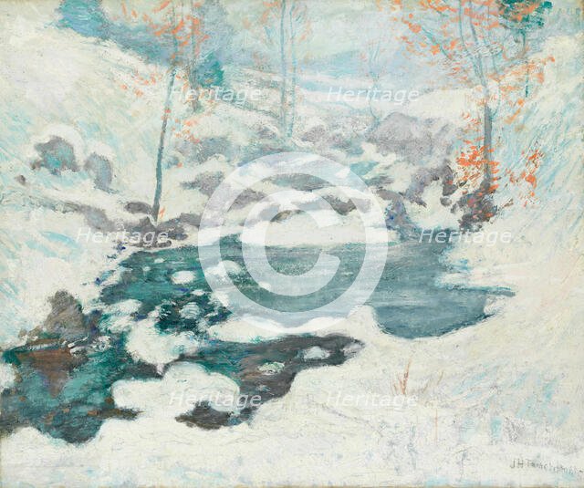 Icebound, c. 1889. Creator: John Henry Twachtman.