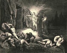'To the gate he came, and with his wand touch'd it', c1890.  Creator: Gustave Doré.