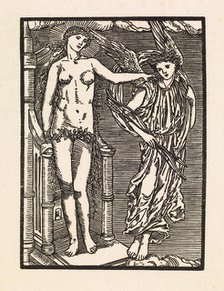 Cupid and Psyche - Venus dispatching Cupid to punish Psyche, 1880. Creator: Sir Edward Coley Burne-Jones.