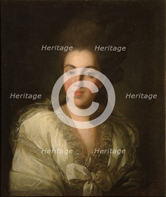 Portrait of Countess Anna Alexandrovna Golitsyna (1739-1816), née Baroness Stroganova, 1777. Artist: Rokotov, Fyodor Stepanovich (1735-1808)