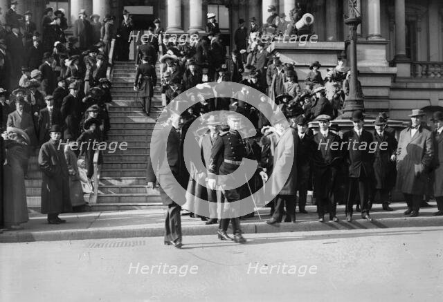 Secy. Stimson & officers, Jan. 1, '13, 1913. Creator: Bain News Service.
