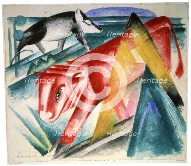 'Animals', 1912-1913.  Artist: Franz Marc