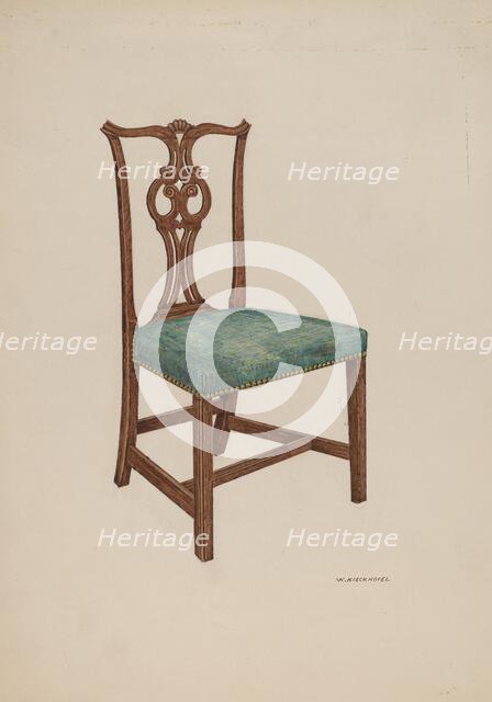 Salem Chair, c. 1937. Creator: William Kieckhofel.