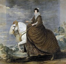 Equestrian Portrait of Elisabeth of France (1602–1644), Queen consort of Spain, Between 1630 and 1635. Artist: Velàzquez, Diego (1599-1660)
