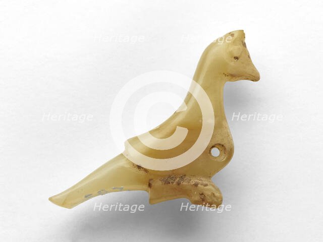 Pendant in the form of a bird, Late Shang dynasty, ca. 1300-ca. 1050 BCE. Creator: Unknown.