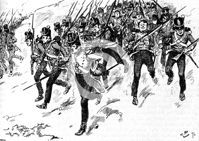 'Dilkes's Brigade of Guards Came Up', 1896, (1902). Artist: Gordon Frederick Browne.